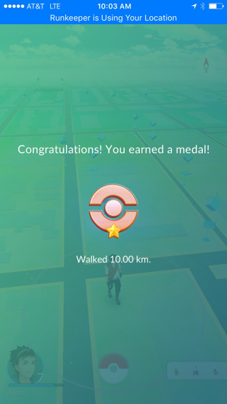 Earned near the end of my run. Hooray?